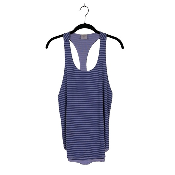 Calia by Carrie Underwood Purple Striped Layered Racerback Tank Size Small - Picture 1 of 5